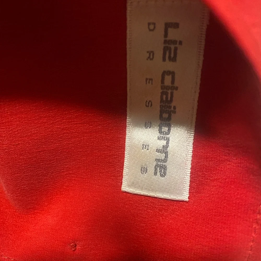 Vintage Liz Claiborne silk red dress size 10 ten in excellent condition - Picture 2 of 6